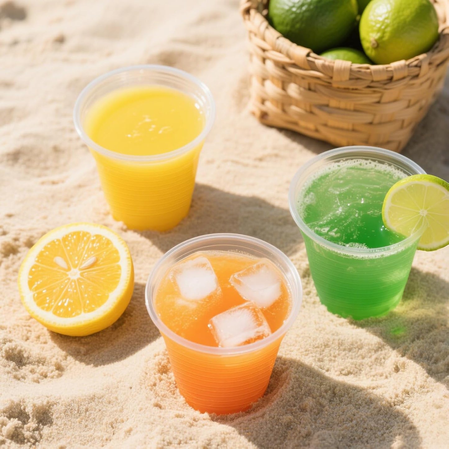 SIUQ 600 Pack 5 oz Clear Plastic Cups, Small Disposable Bathroom Mouthwash Cups, Hot/Cold Beverage Drinking Cup for Party, Picnic, Travel, Halloween, Christmas