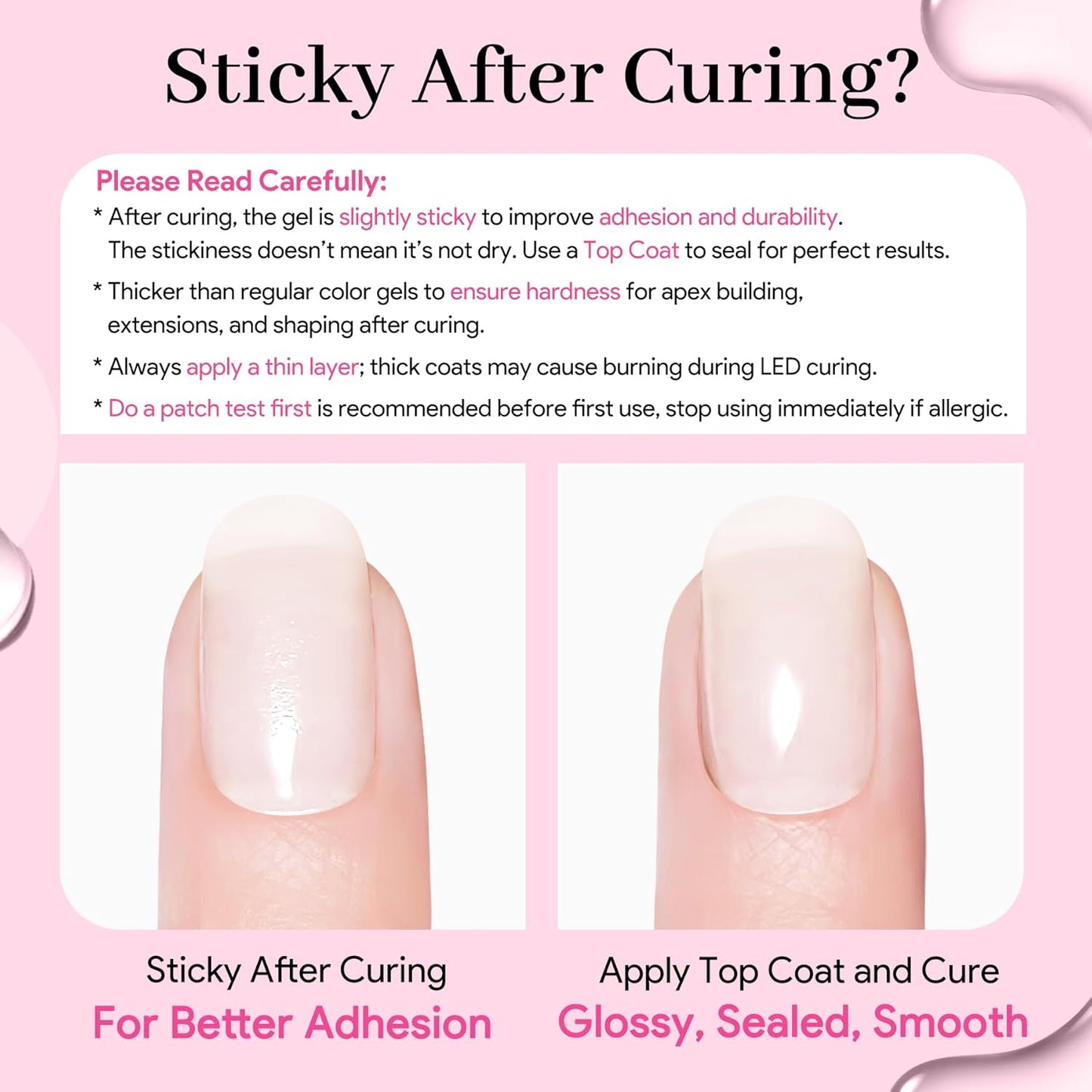 Builder Nail Gel, Milky White Builder for Nails Strengthener, 8-in-One Apex Enhancement Extension Hard Building Color Gel LED Lamp Cured Rubber Base Coat for DIY Beginners & Salon Manicure 16ML