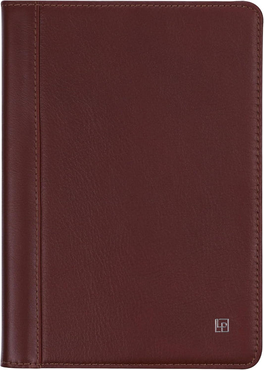 Luxury Leather Refillable Journal/Writing Notebook for Men & Women, Reusable Full-grain Leather Cover, 120gsm Thick Paper, Blank, Dotted, Lined Refills