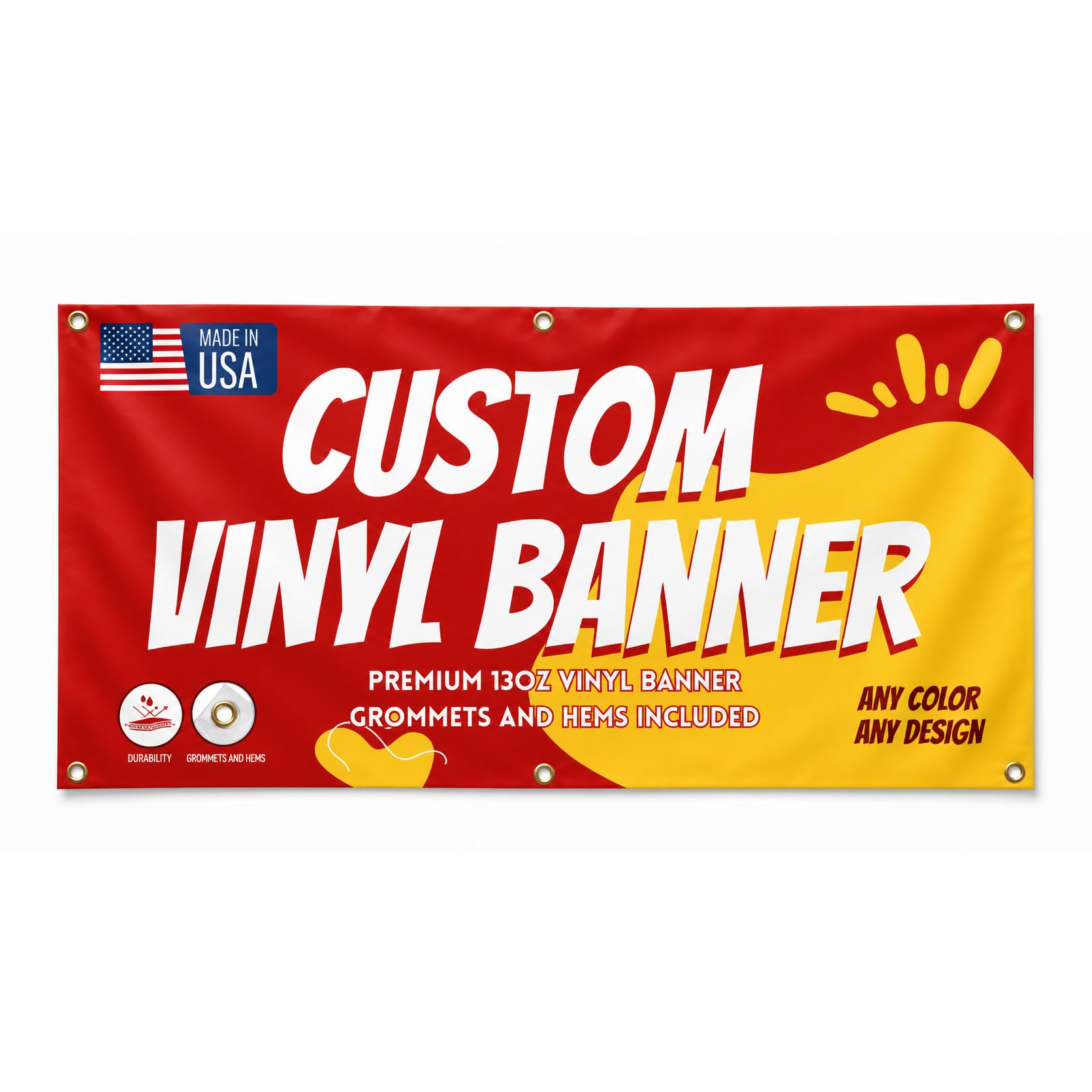 Personalized Custom Vinyl Banner Printing Indoor or Outdoor use Printed Business Event Birthday