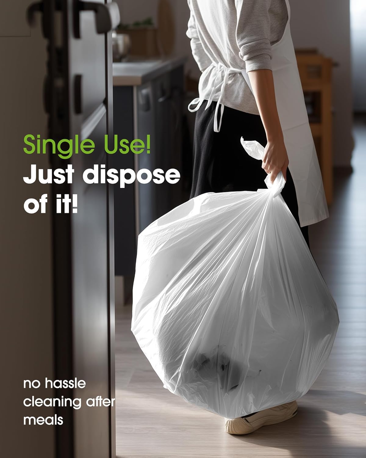 Pureegg Plastic Table Cloth Disposable 10 Pack, 54 x 108 Inch Table Cloths, Party, Picnic, Wedding, Decorative Tablecloths, Rectangle, White Plastic Cover, Leakproof & Sturdy, White