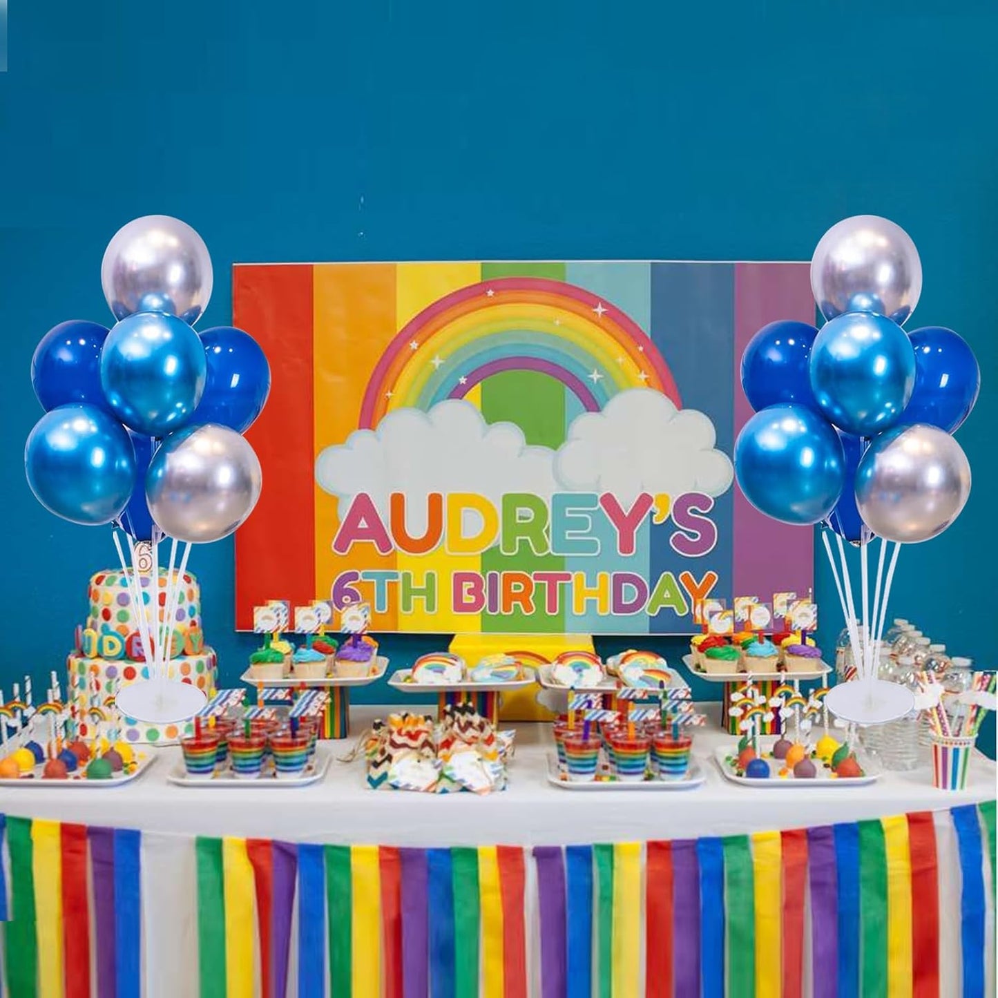 10 Set Balloon Stand Kit - Balloon Sticks With Base for Table Balloon Centerpiece Decorations for Birthday Graduation Gender Reveal Baby Shower Party Decorations