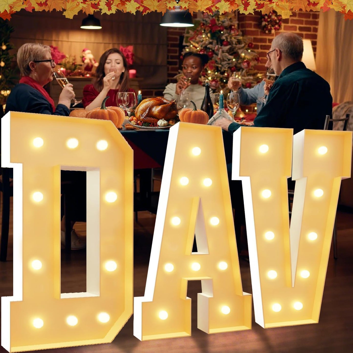 3FT LED Light Up Marquee Letter O – DIY Party Decor for Wedding, Birthday, Baby Shower, Christmas, Anniversary – 36 Inch Tall Alphabet Sign for Home, Stage, Photo Booth, Café, Classroom