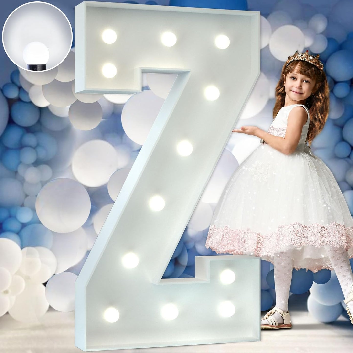 Marquee Letters 4 Feet Tall Large Light Up Letters Baby Shower Decorations Wedding Engagement Proposal White Party Decorations Marry Me Sign Big Cardboard Backdrop Z