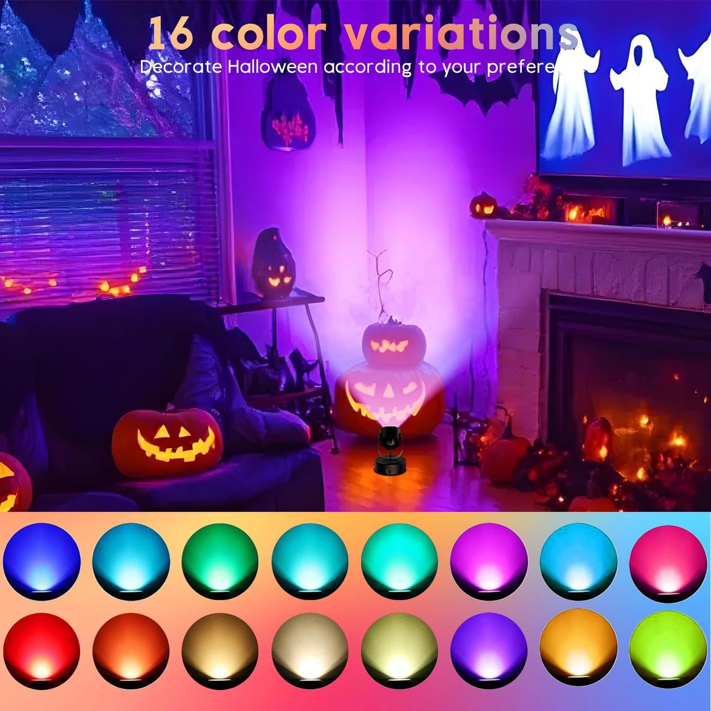 Spot Lights Indoor,7W RGBW Spotlight 16 Color Changing Up Lights Indoor with Remote Dimmable Function Memory Feature LED Ambient Lighting for Party,Bar,Esports Room, 5.9 FT Power Cord, 2 Pack