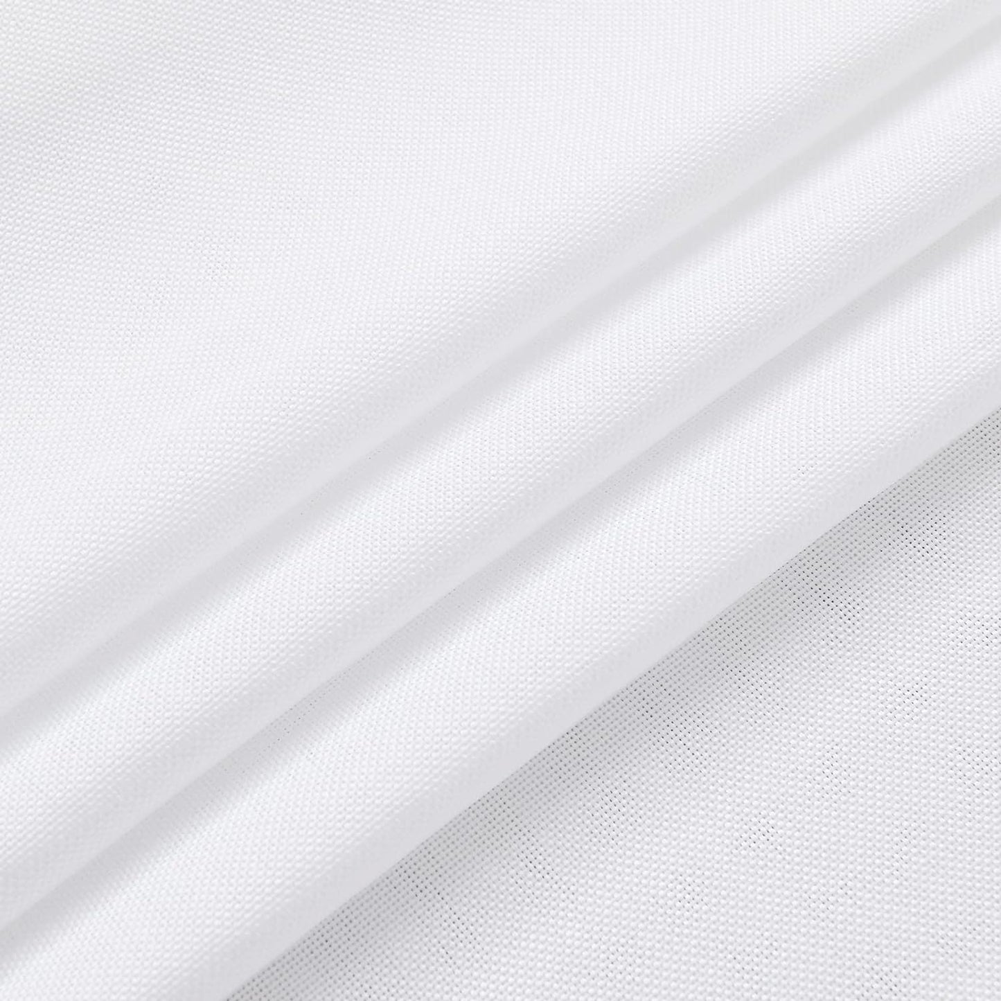 Hiasan 2 Pack Faux Linen Rectangle Tablecloth - Wrinkle and Stain Resistant Washable Table Cloth for Kitchen Dining Room Holiday Table Cover for Party Dinner, White, 60 x 102 Inch