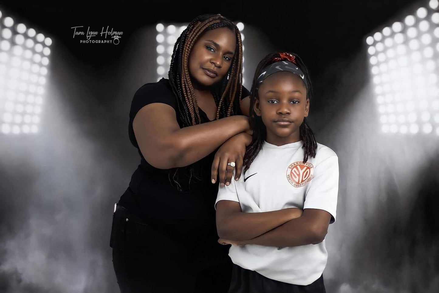 Kate 10x10ft Sports Stadium Photography Background Artistic Backdrop for Portrait Smoky Grey Spotlight Photo Background