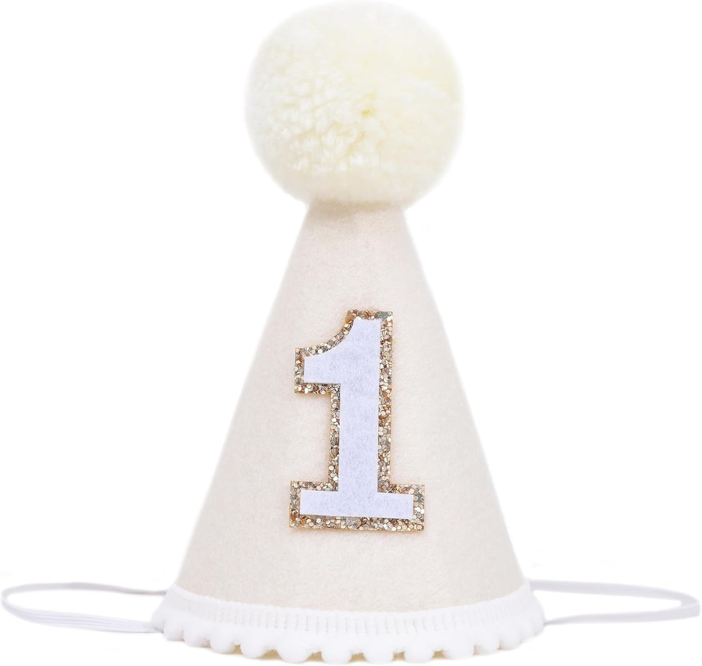 MAMUXI Natural Boho Birthday Hat - 1st Birthday Hat,Natural Boho First/1st Birthday Decorations,Cake Smash Photo Prop