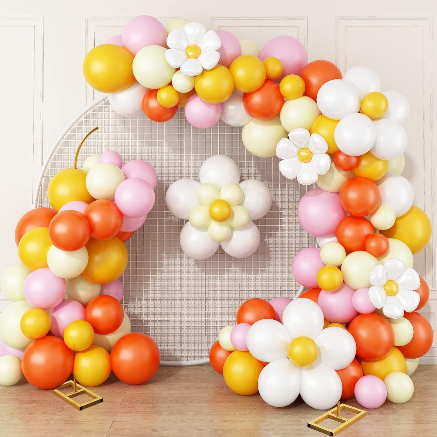 Balloon Arch Stand Set of 2 - Metal Backdrop for Wedding, Birthday, Anniversary, Bridal and Baby