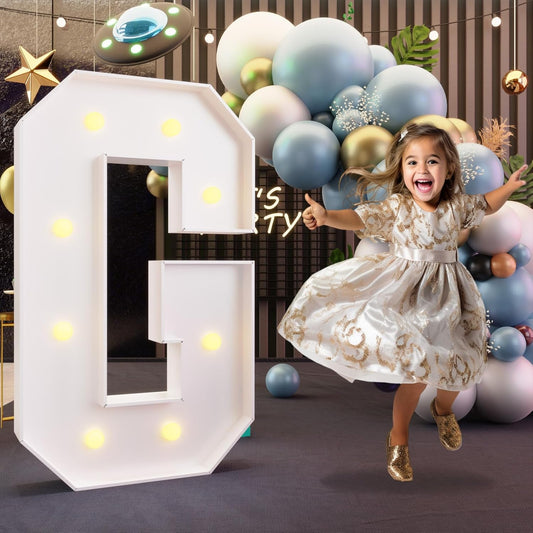 imprsv Marquee Light Up Letters, 3FT Block Marquee Letters for Birthday Baby Shower Party Backdrop Decor, Large Light Up Letters for Wedding Decorations Engagement Party Decorations, Letter G