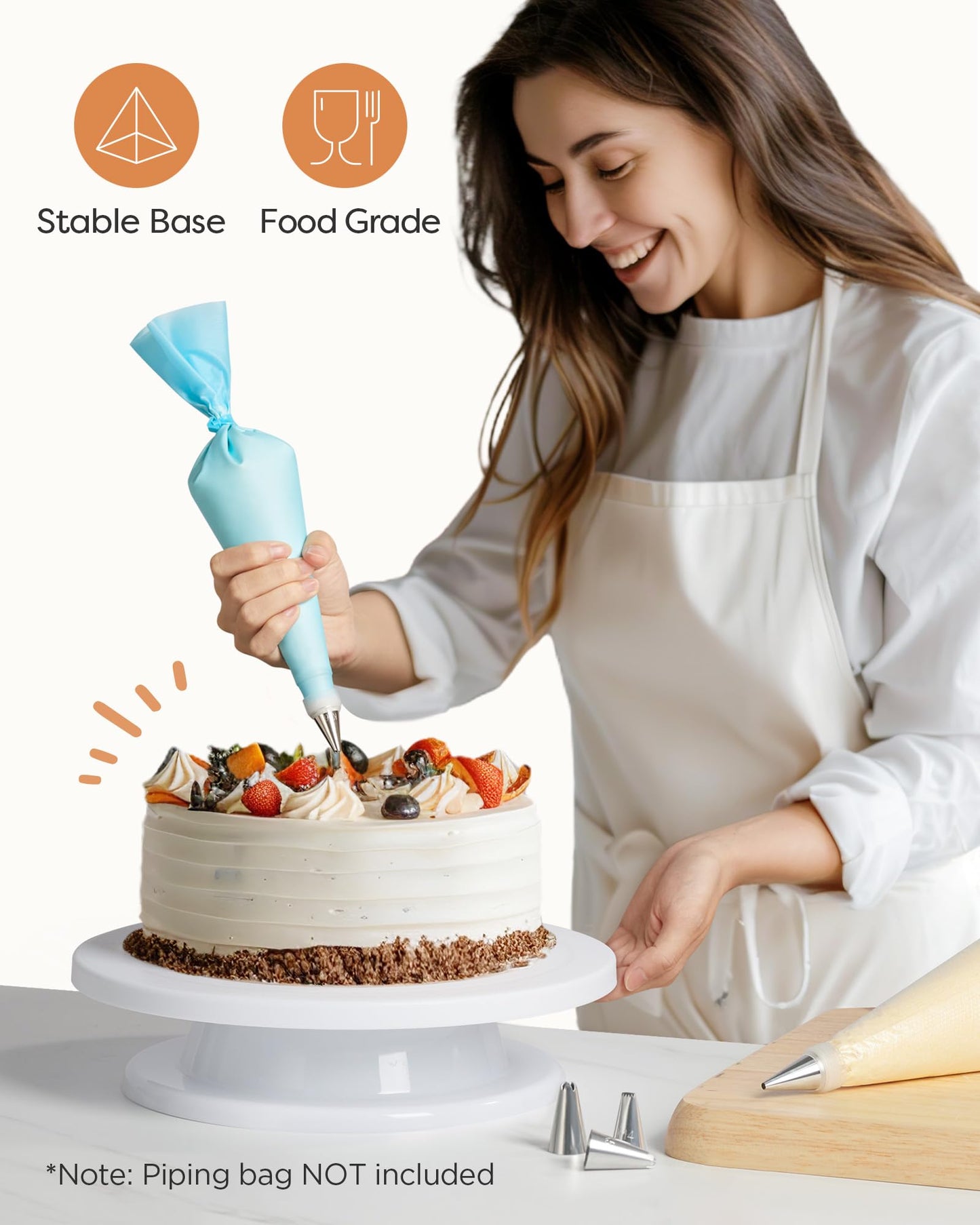 Kootek Cake Stand Turntable for Party, Base Giratoria para Pastele