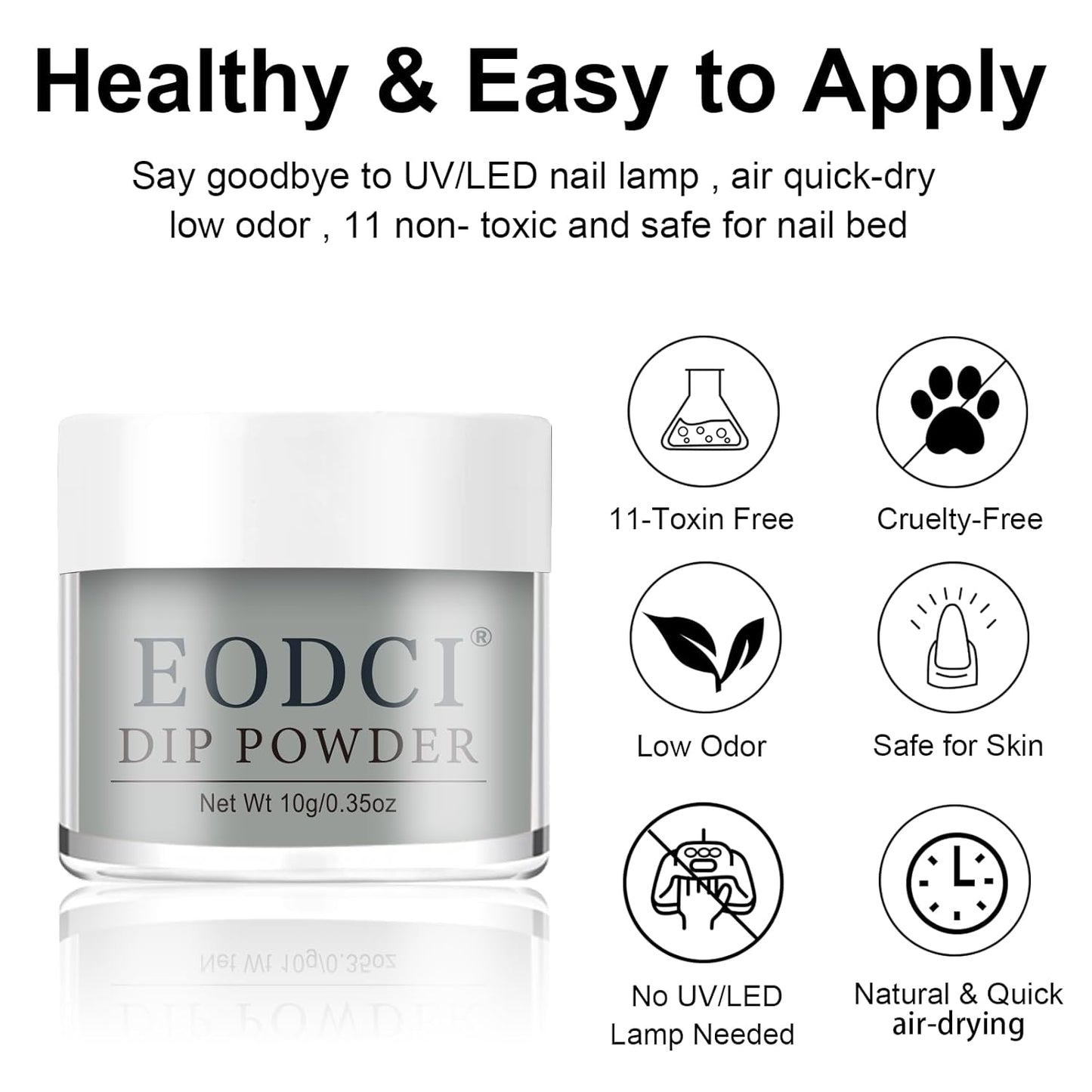 12 Pcs Dip Powder Nail Kit Starter, 6 Colors Red Black White Dipping Powder Kit With Base & Top Coat/Activator/Brush Saver, Nail Art Dip Manicure Kits for Women