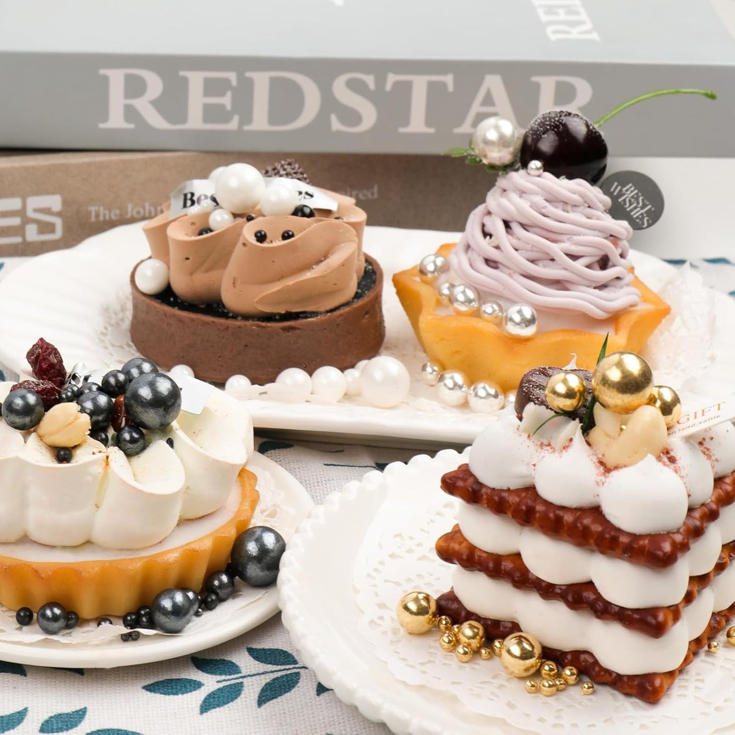 Purple Pearl Sprinkles for Cake Decorating, 11.3 Oz Edible Pearls Sugar 4 Sizes Gift Box Set for Baking Cookie Ice Cream Cupcake Toppings