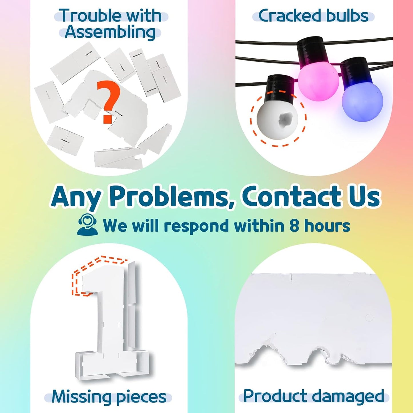 imprsv 4FT Colorful Marquee Numbers,18 Colors Number 6 with Remote, Light Up Numbers Sign for 60th Birthday Decorations Anniversary Party Decor, Pre-Cut Foam Board Kit, Mosaic Sign for Balloon