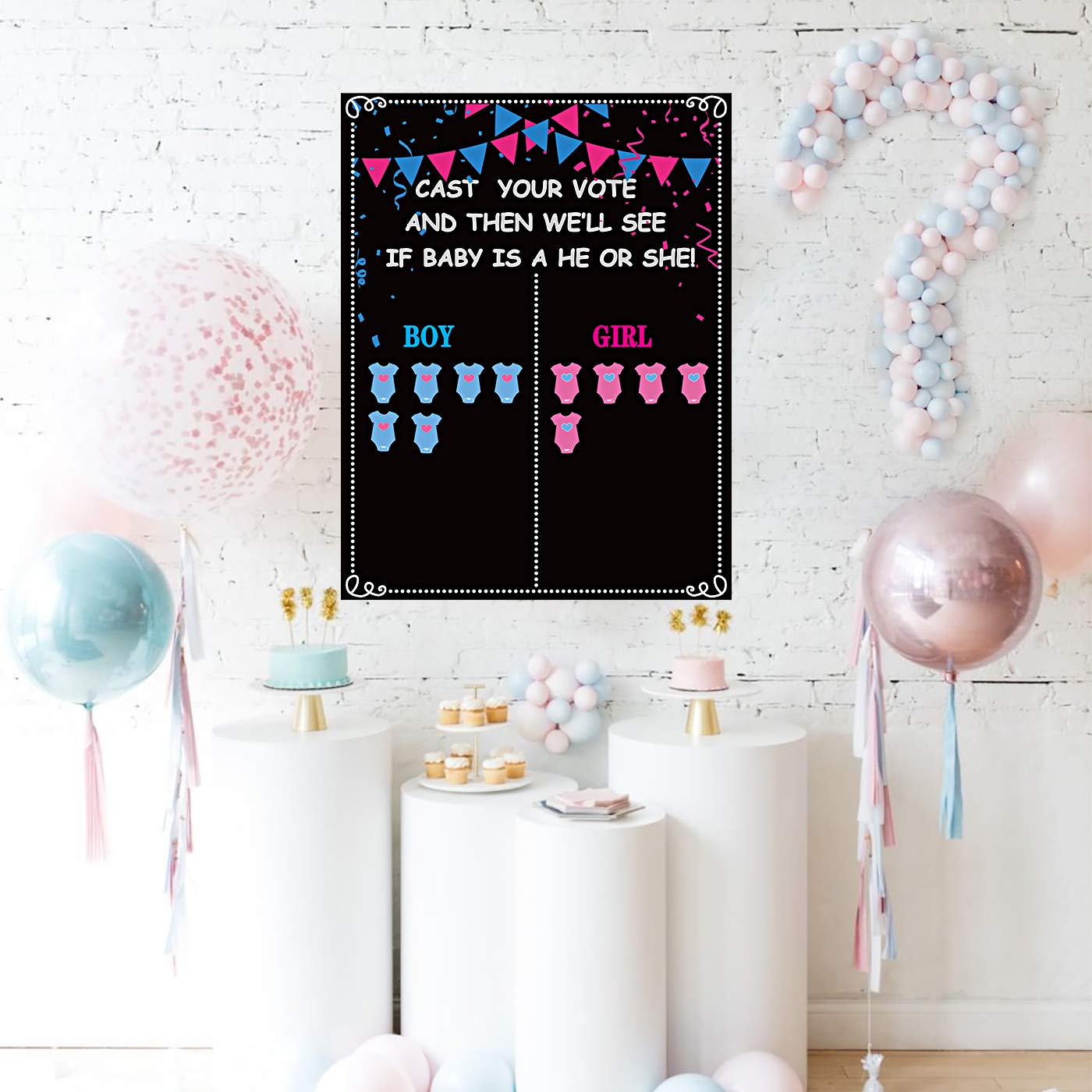 MISS FANTASY Gender Reveal Decorations 54 Voting Gender Reveal Games Ideas