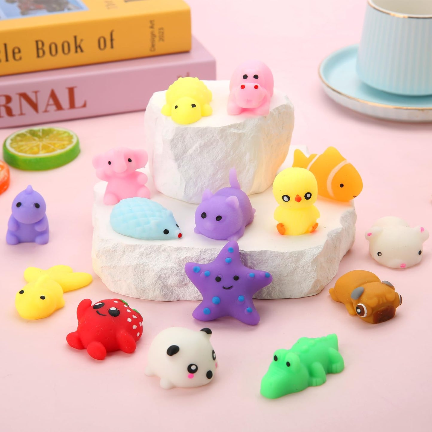 30 Pack Squishy Toys, Kawaii Squishies Party Favors for Kids 4-8 8-12 Treasure Box Toys for