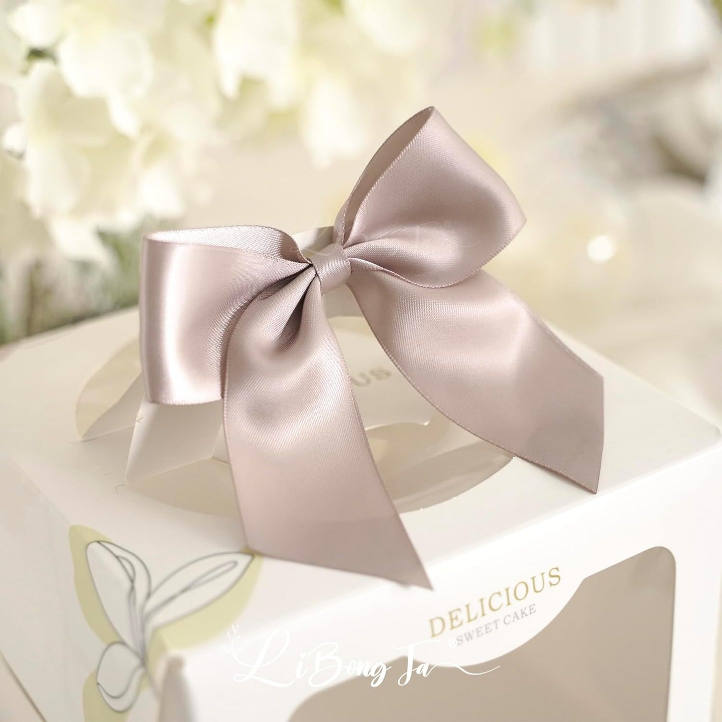 4.5" Satin Ribbon Dusty Rose Bows for Gift Wrapping, Twist Tie Bows, Cute Bows for Crafts, Party Favors, Premade Bows Pre-Tied Decorative Bows for Flower Bouquets Candy Apple Bows-24 Counts