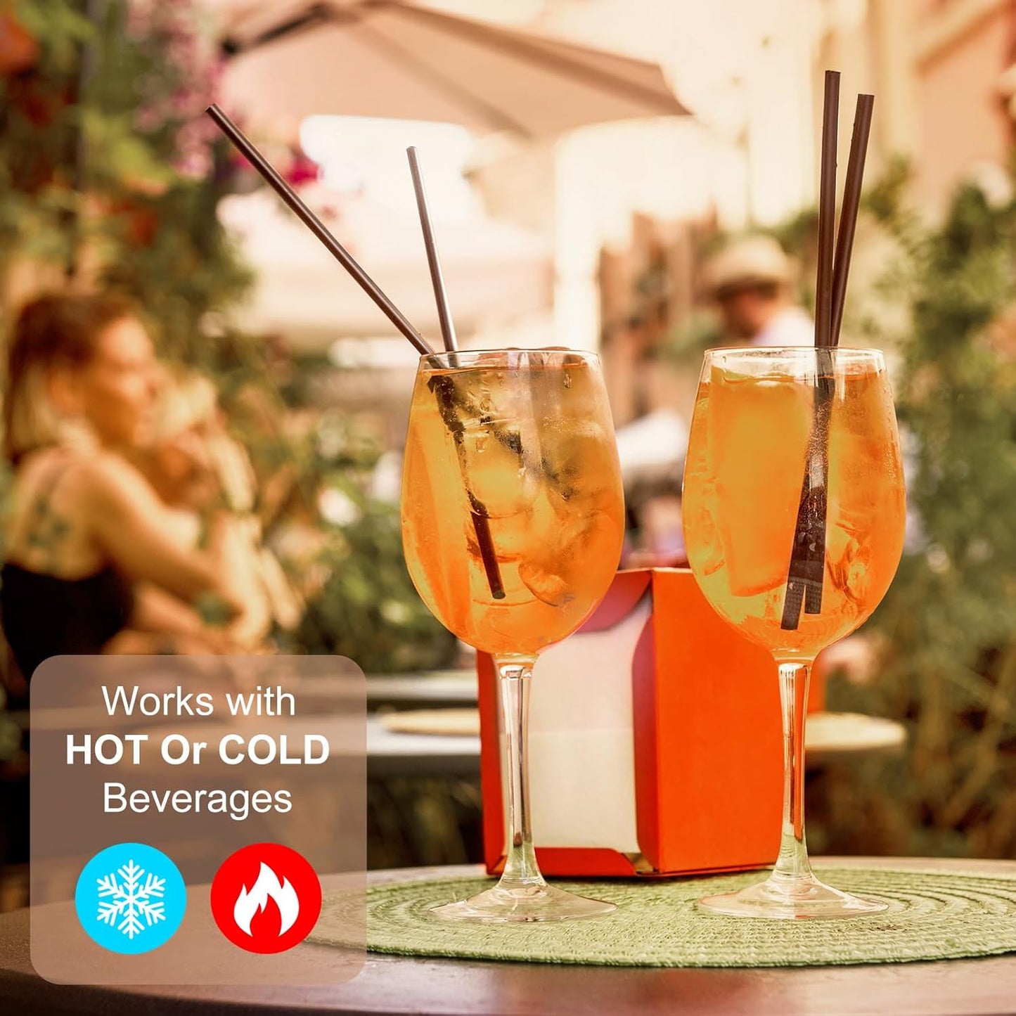 6000 Count Coffee Cocktail Stirrers Straws Disposable Plastic Sip Stir Sticks Cocktail Drink Stirrers Sticks Cups Straws for Bars Juice Drinking(Coffee,7 Inch)