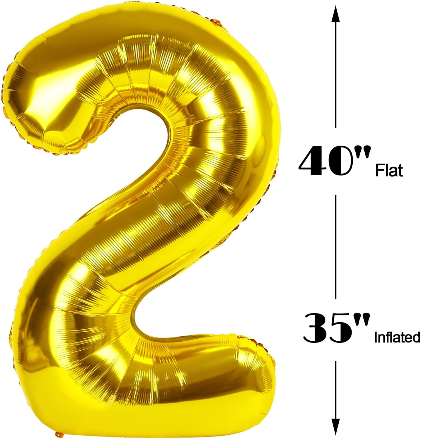 Gold 40 Inch Big Number Balloon Birthday Decoration, Number 12 Helium Balloon 12 Twelve Celebration, Boy Girl Baby Anniversary Party Graduations Supplies Decorations