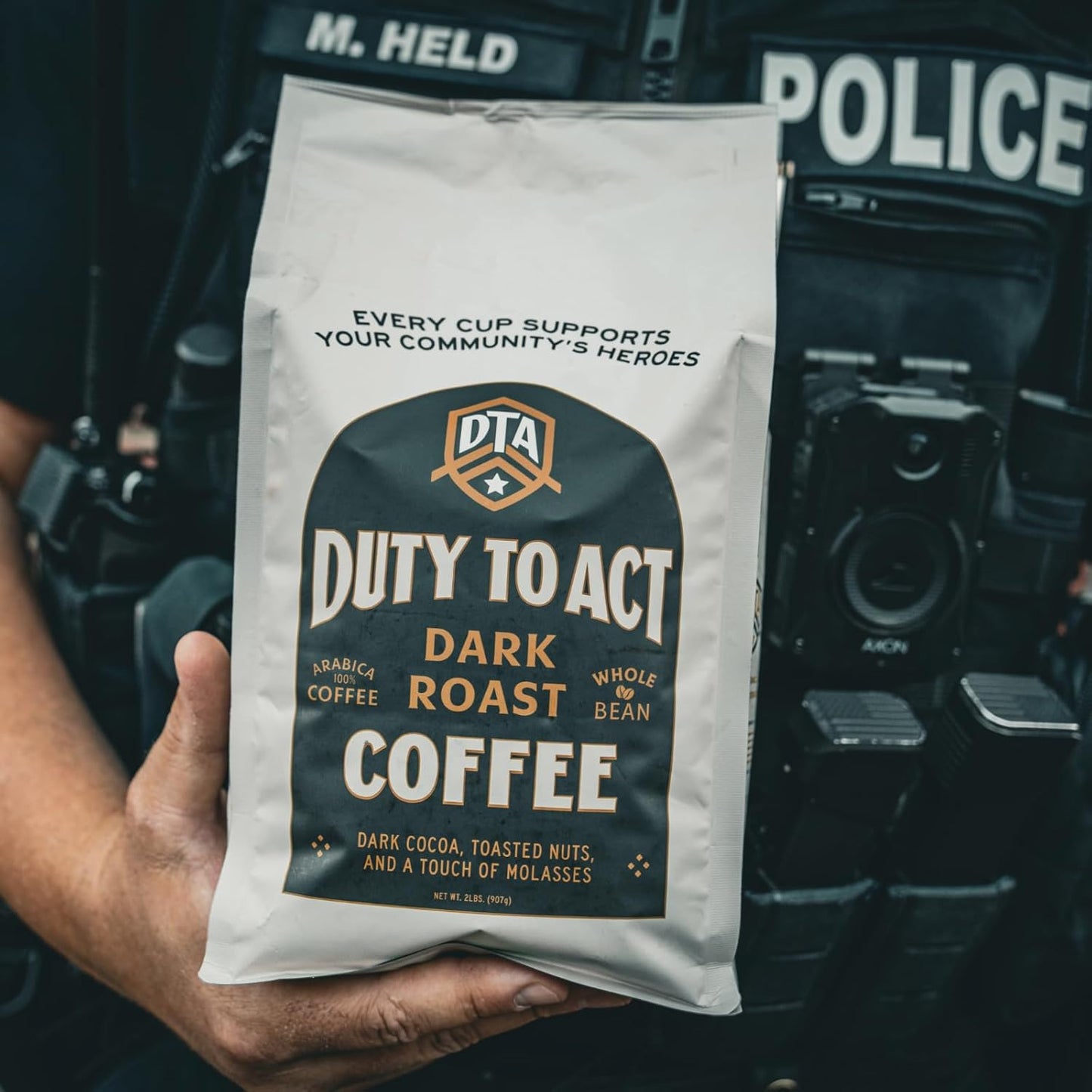 Duty to Act Medium Roast Whole Bean Coffee, 2 lbs (Pack of 6)