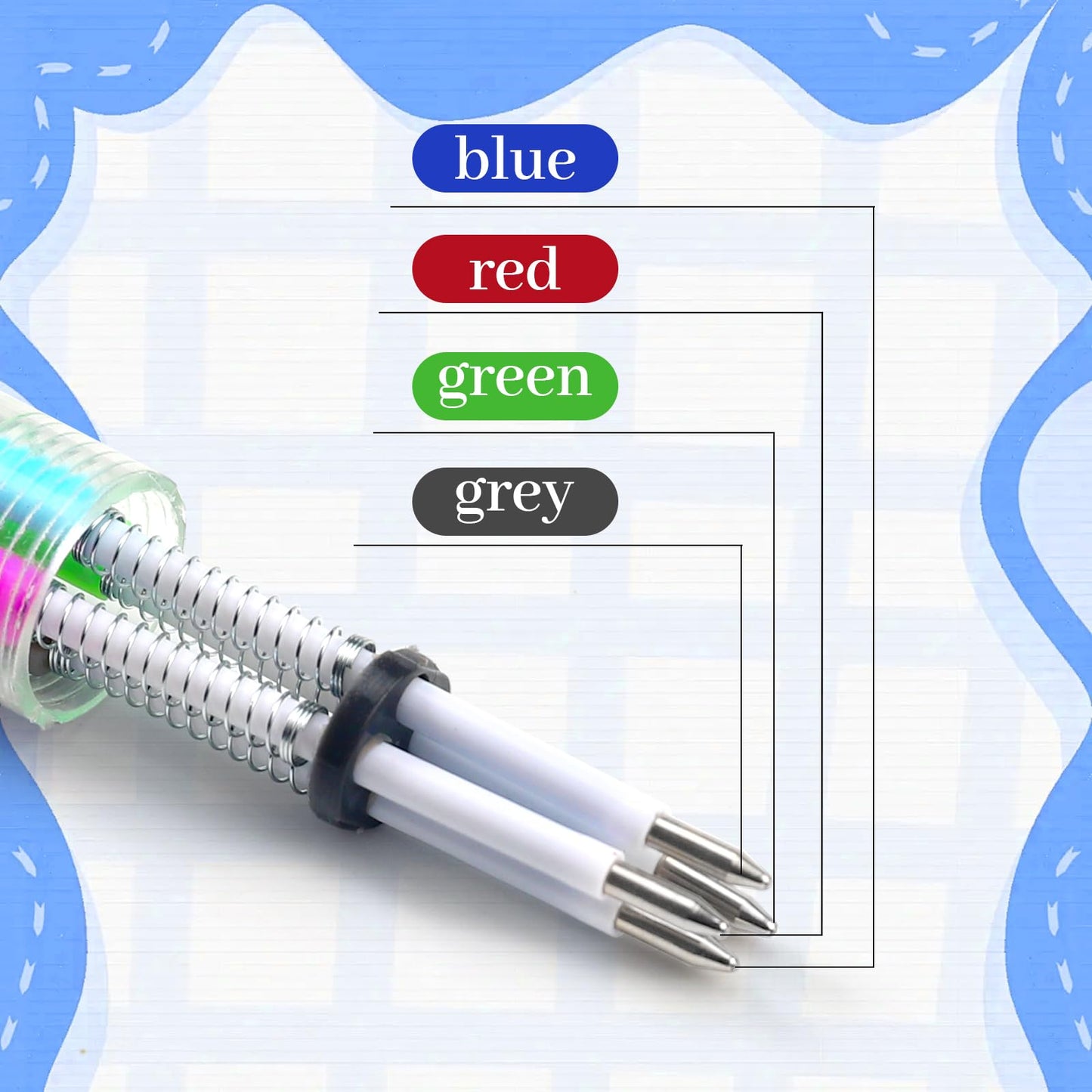 CZWZ 20Pcs Mini Multicolor Pens in One 4-in-1 Cute Pens Bulk for Kids, Fun Kawaii Ballpoint Pens