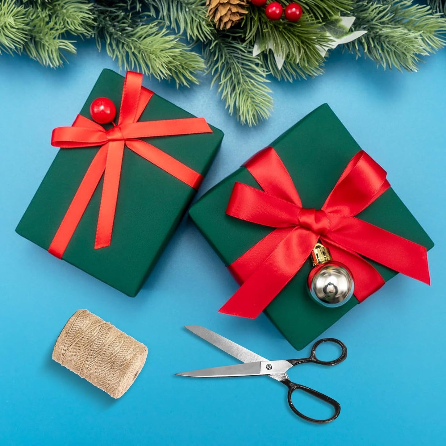 Vanhench 48" x 2400" (200') Green Wrapping Paper, Solid Color Kraft Art Paper for Gift Wrap Bulletin Board, School Supplies for Kids, Classroom Must Have, Arts & Crafts Supplies