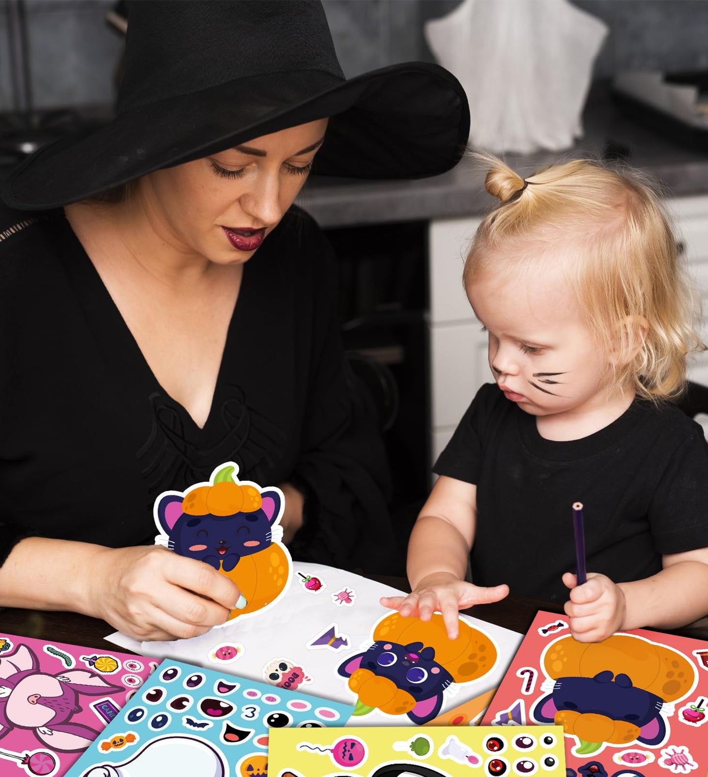 Halloween Party Favors,Halloween Stickers,DIY Crafts Stickers for Kids