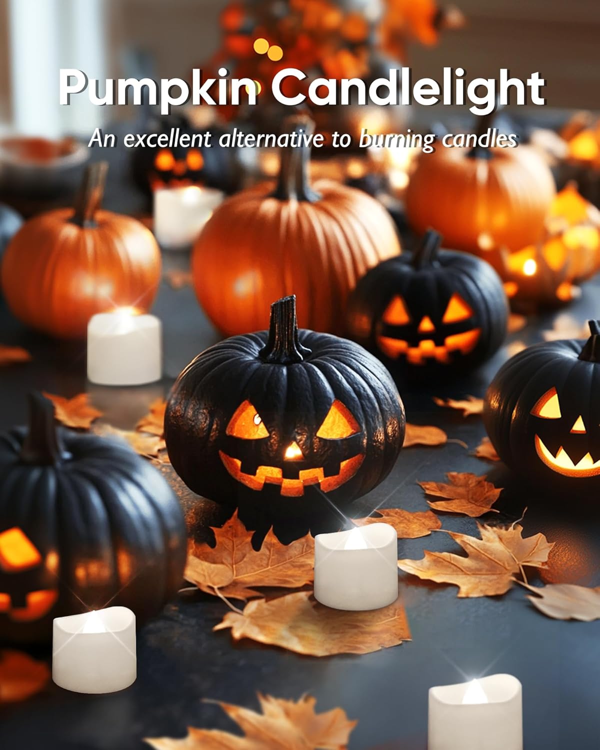 Homemory 24pcs Remote Timer LED Tea Lights Candles, 400+Hours Flickering Flameless Battery Operated Votive Candles for Tabletop Lighting, Centerpieces Decor, Holiday Decor