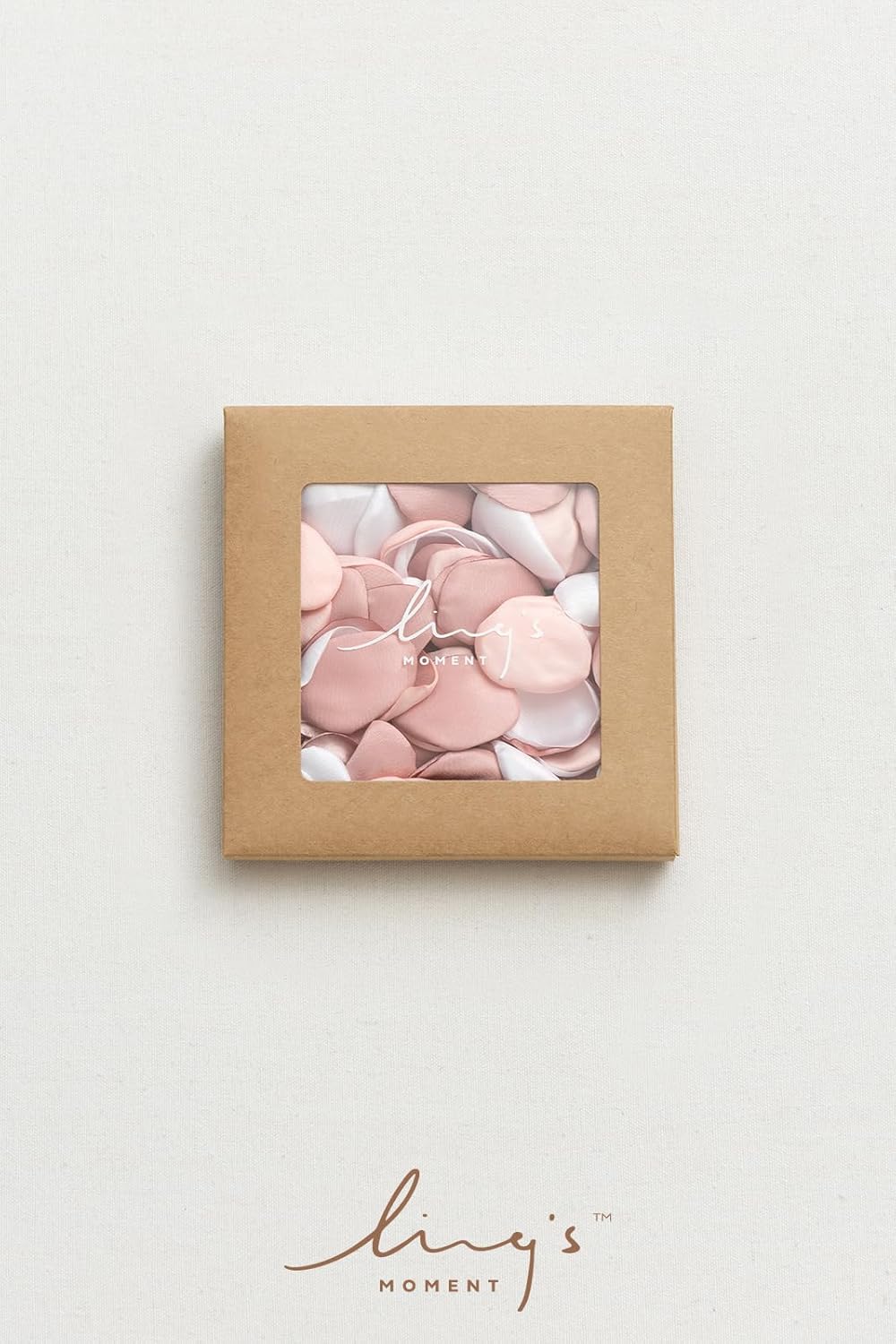 Ling's Moment Rose Petals, Silk Flower Petals for Wedding/Aisle/Flower Girl Baskets/Table Centerpiece Décor,etc.Blush White Dusty Rose 200pcs