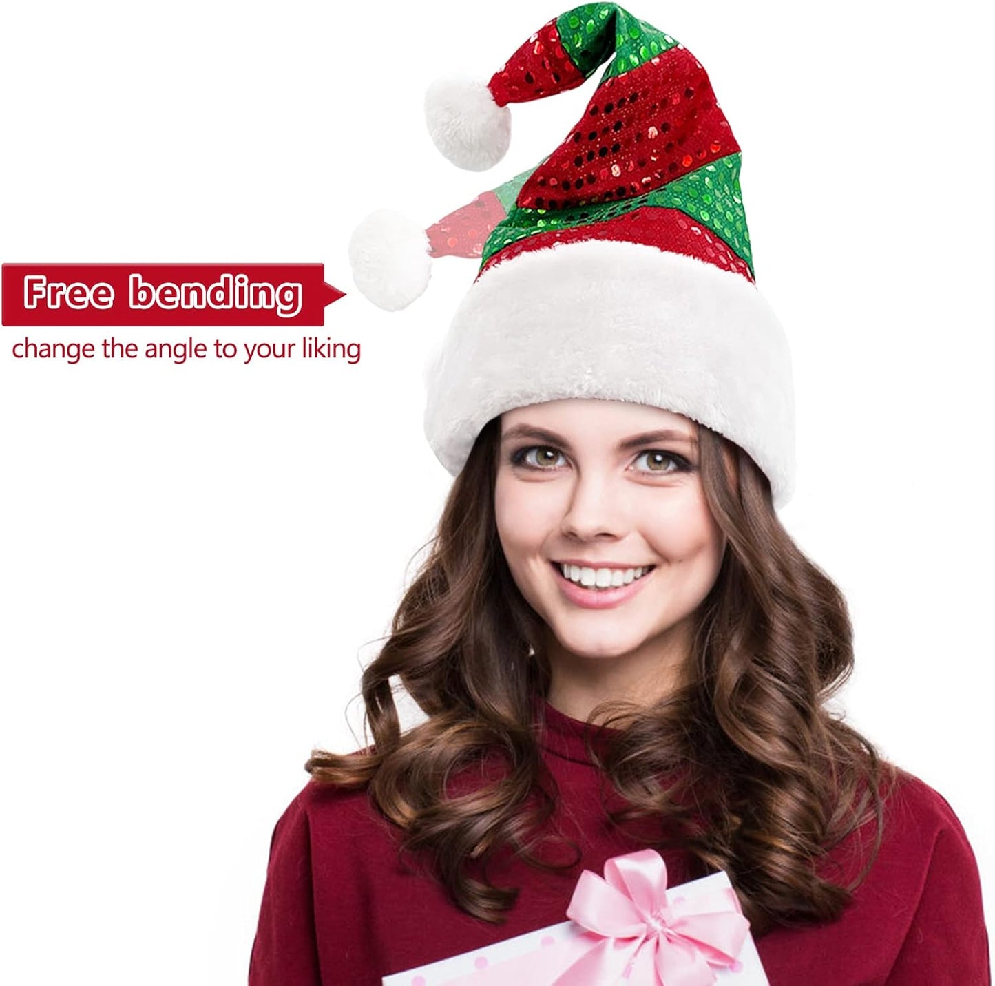 Elf Hat Felt Elf Hat with Jingle Bells Santa Hats Hat Great Holiday Party Costume New Year Gift Ideas and Accessory