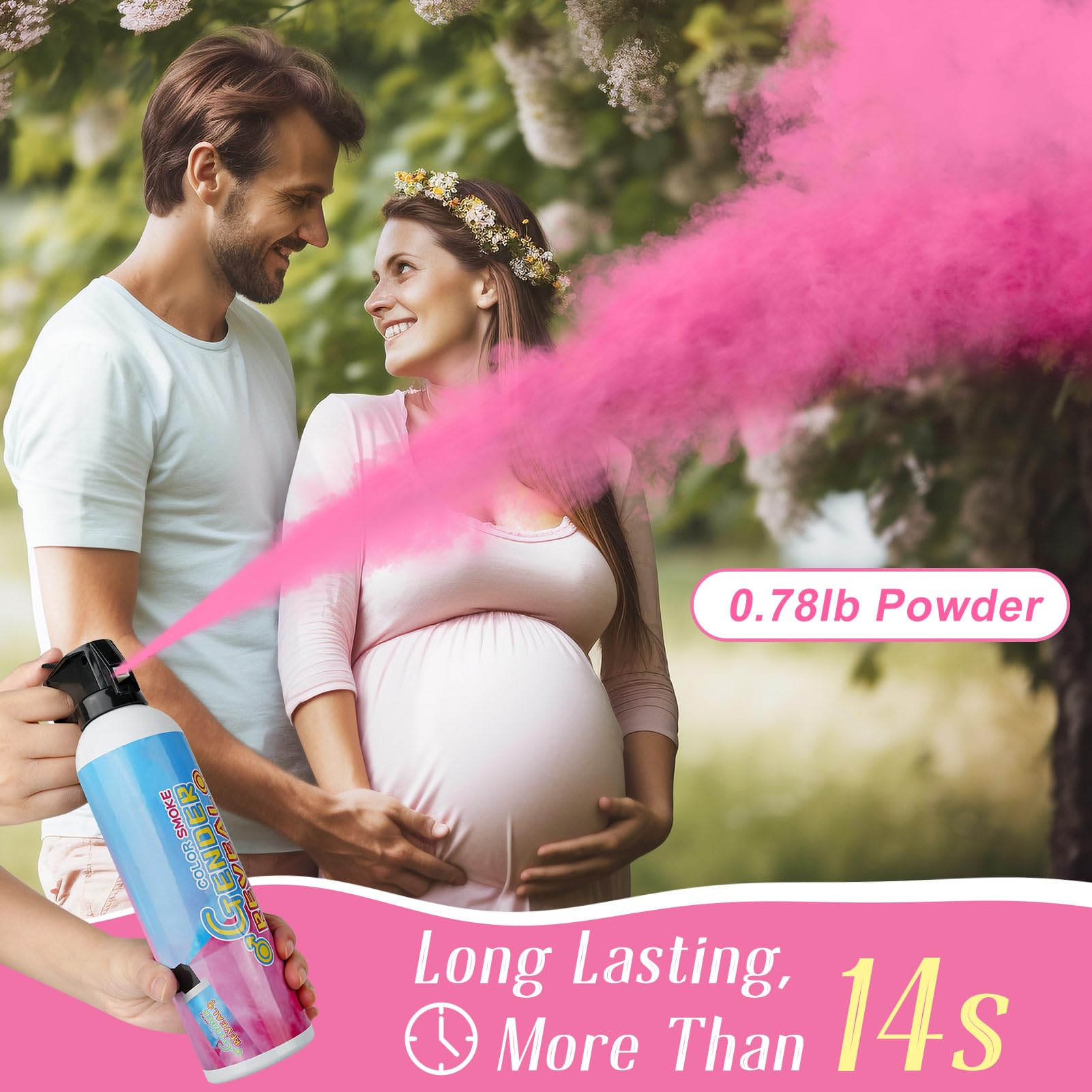 Merear Gender Reveal Fire Extinguisher 2 Packs, Gender Reveal Ideas, Baby Girl Reveal Party Ideas
