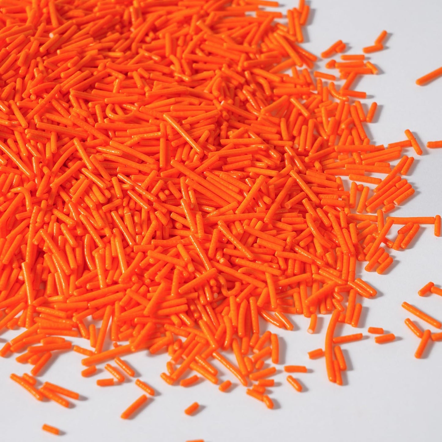 Edible Orange Sprinkles, Jimmies Sprinkle, Orange Sprinkles for Cupcakes, Cakes, Cookies, Macarons, Ice Cream, Perfect for Halloween, Fall, Thanksgiving Day(120g/4.23oz)