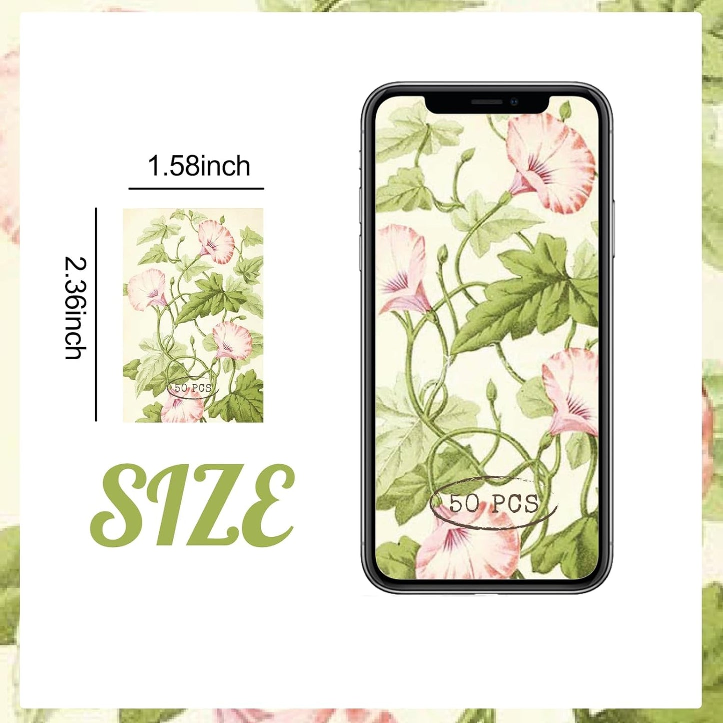 9 Sets 450 Sheets Washi Stickers for Journaling, Plants Fruit Flowers Butterfly Shell Boho Stickers Vintage Aesthetic Scrapbook Sticker for Bullet Journal Art Diary Card Craft Gifts Planner Notebook