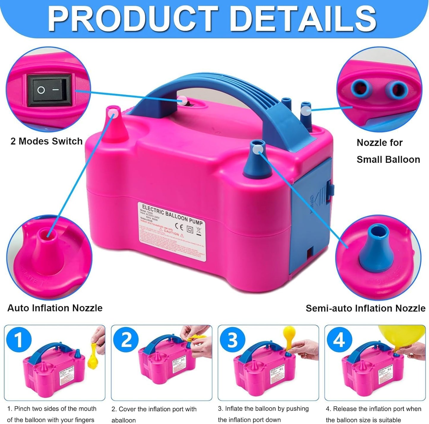 Balloon Arch Kit and Balloon Pump, 10FT Width 9FT Height Adjustable Balloon Arch Stand with NEW DESIGNED 2 Balloon Stands Water Fillable Bases for Wedding Anniversary Mother's Day Party