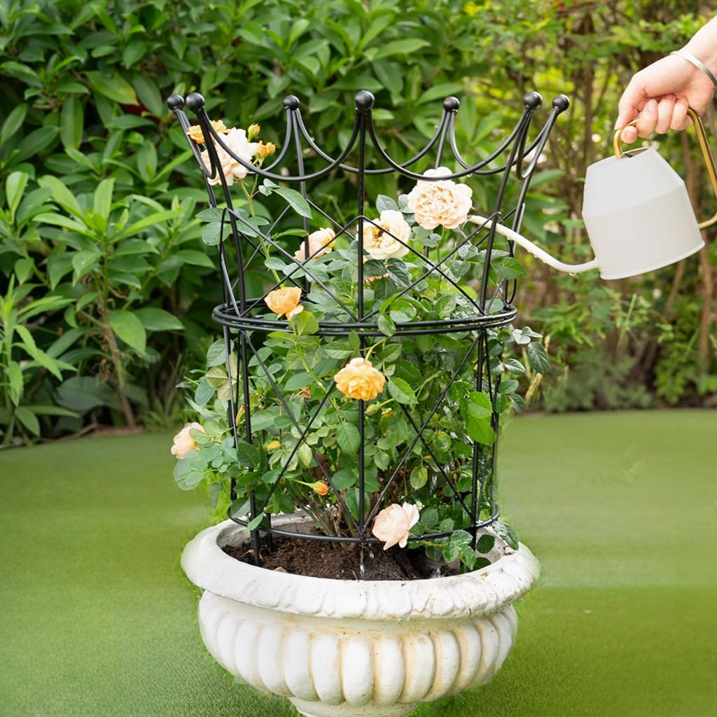 Large Obelisk Trellis for Plant Supports 18.5in x 22.9in - Durable Metal Garden Support Cage for Peonies, Ideal for Indoor & Outdoor Use, Elegant Design, Easy to Install