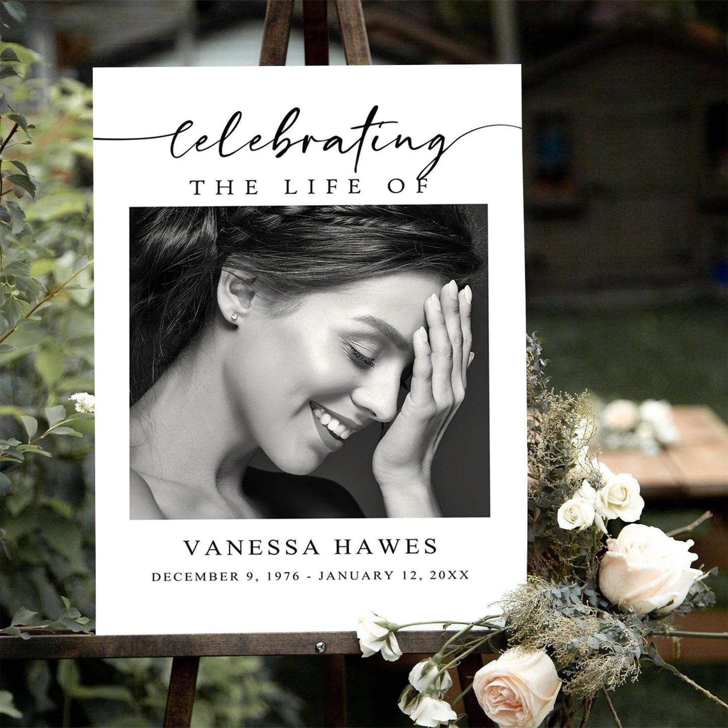 Funeral Welcome Sign, Celebration of Life Decoration, Large Funeral Sign, Memorial Sign, Funeral Decor, In Loving Memory Welcome Sign, Funeral program, Obituary Memorial Sign