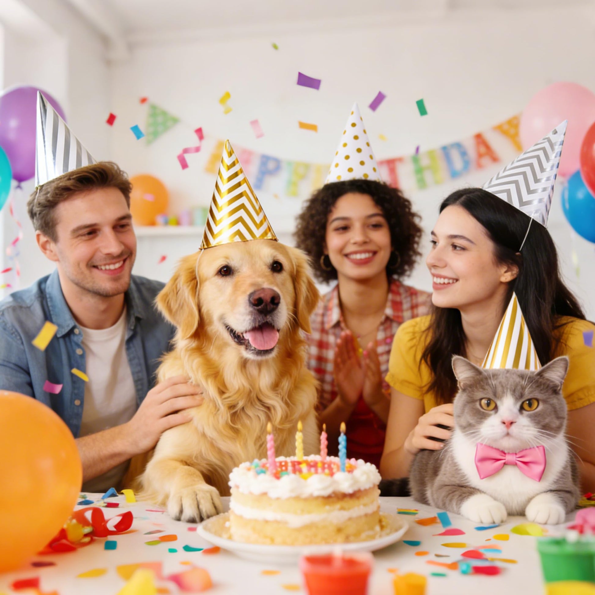 CANREVEL 24 PCS Pre-Assembled Party Hats for Adults and Kids, Gold Silver