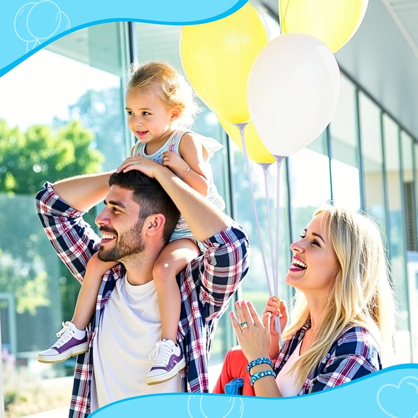 Balloon Sticks - 100Pcs Balloon Stick and Cup for Party Wedding