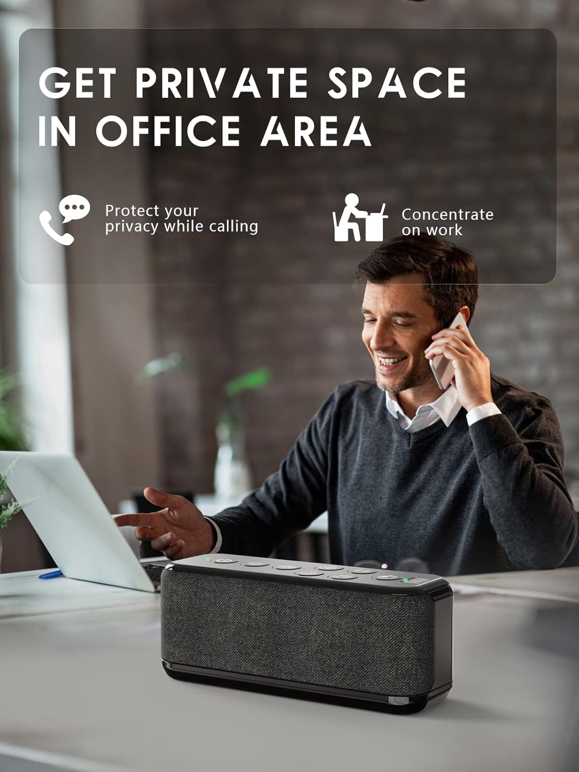 Portable White Noise Machine for Adults & Kids, 42 Soothing Sounds, Rechargeable Travel Sound Machine with Rain & Ocean Sounds, Auto-Off Timer & 8-Level Volume Control – Ideal for Sleep & Focus