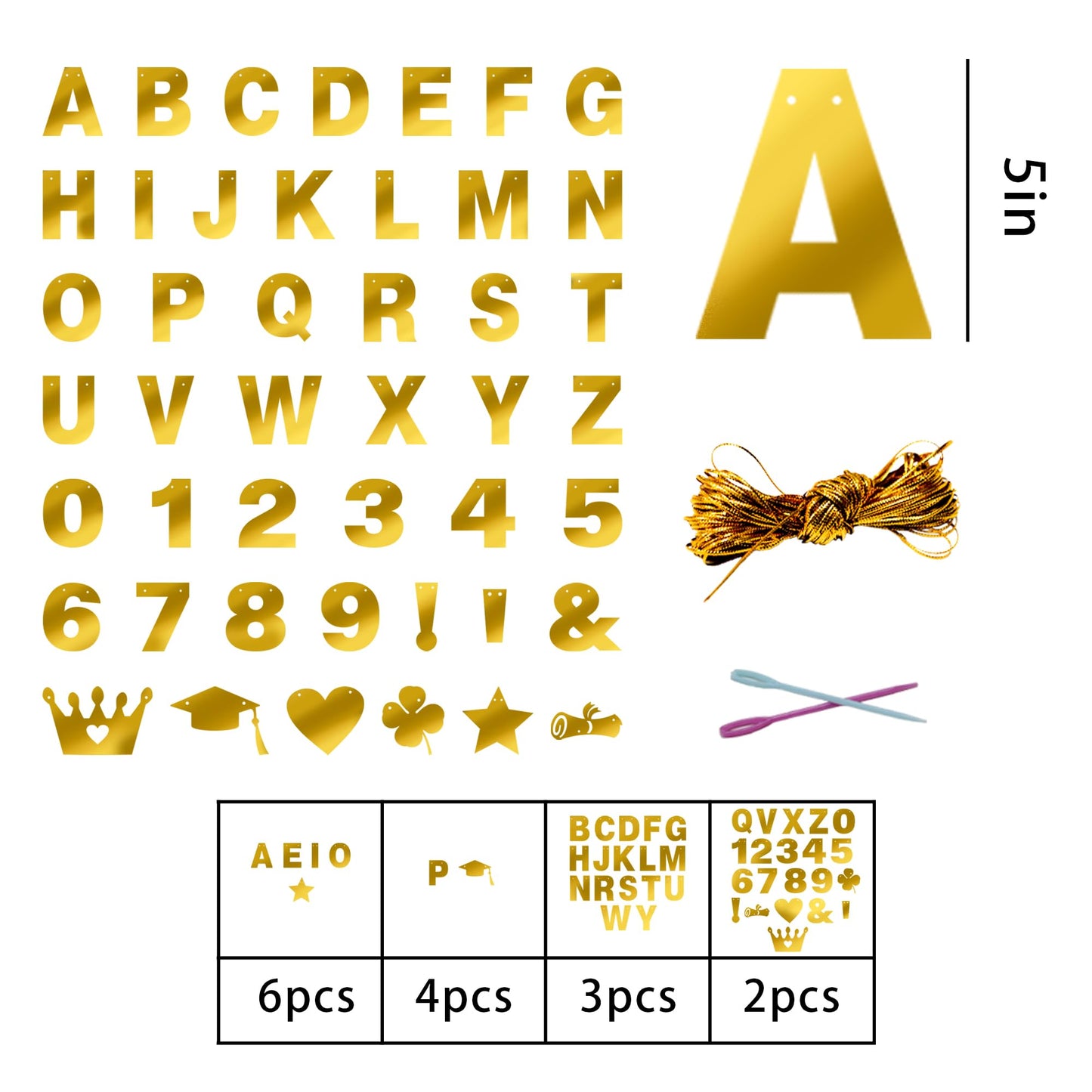 131 PCS Custom Birthday Banner DIY Letter Banners Personalized Banner
