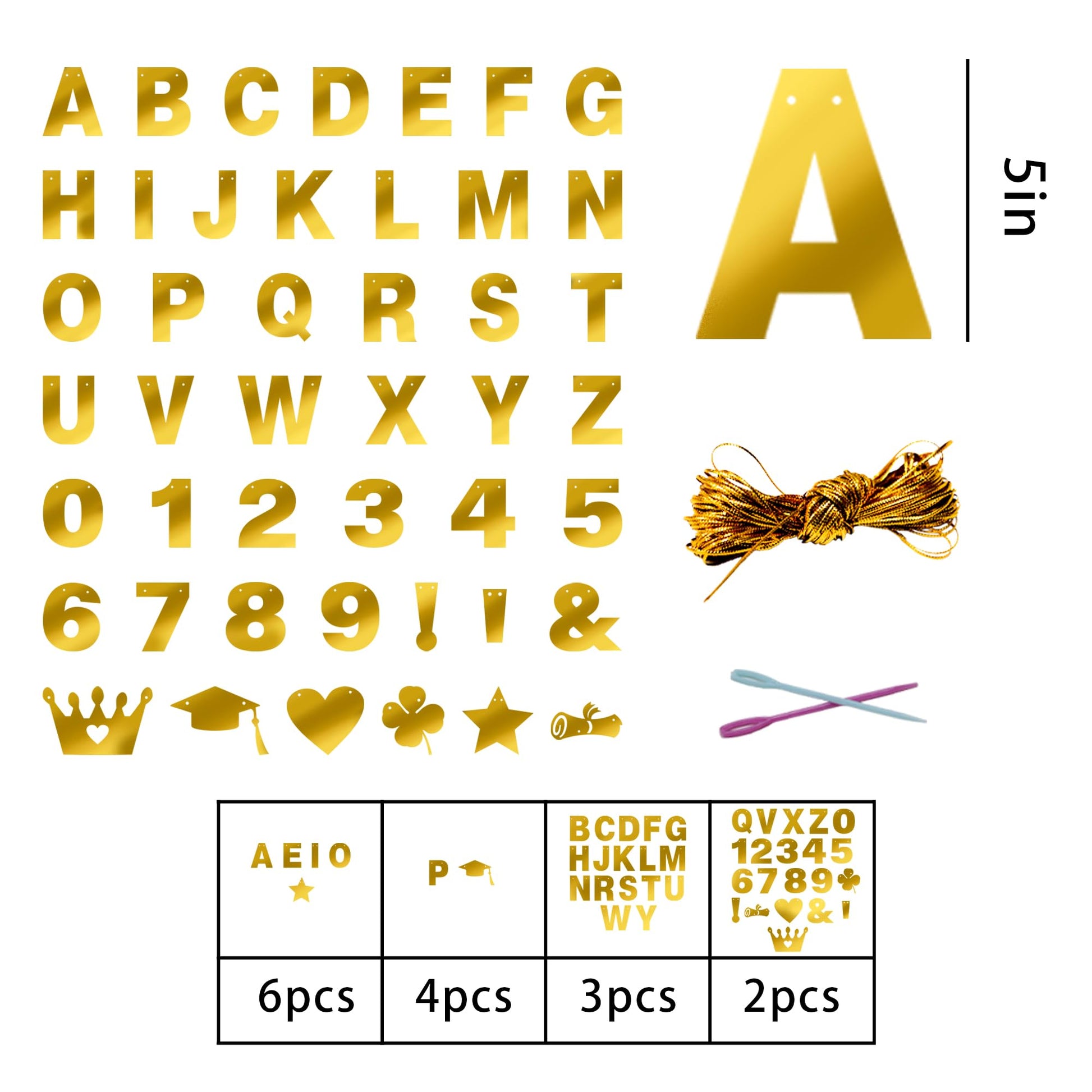131 PCS Custom Birthday Banner DIY Letter Banners Personalized Banner