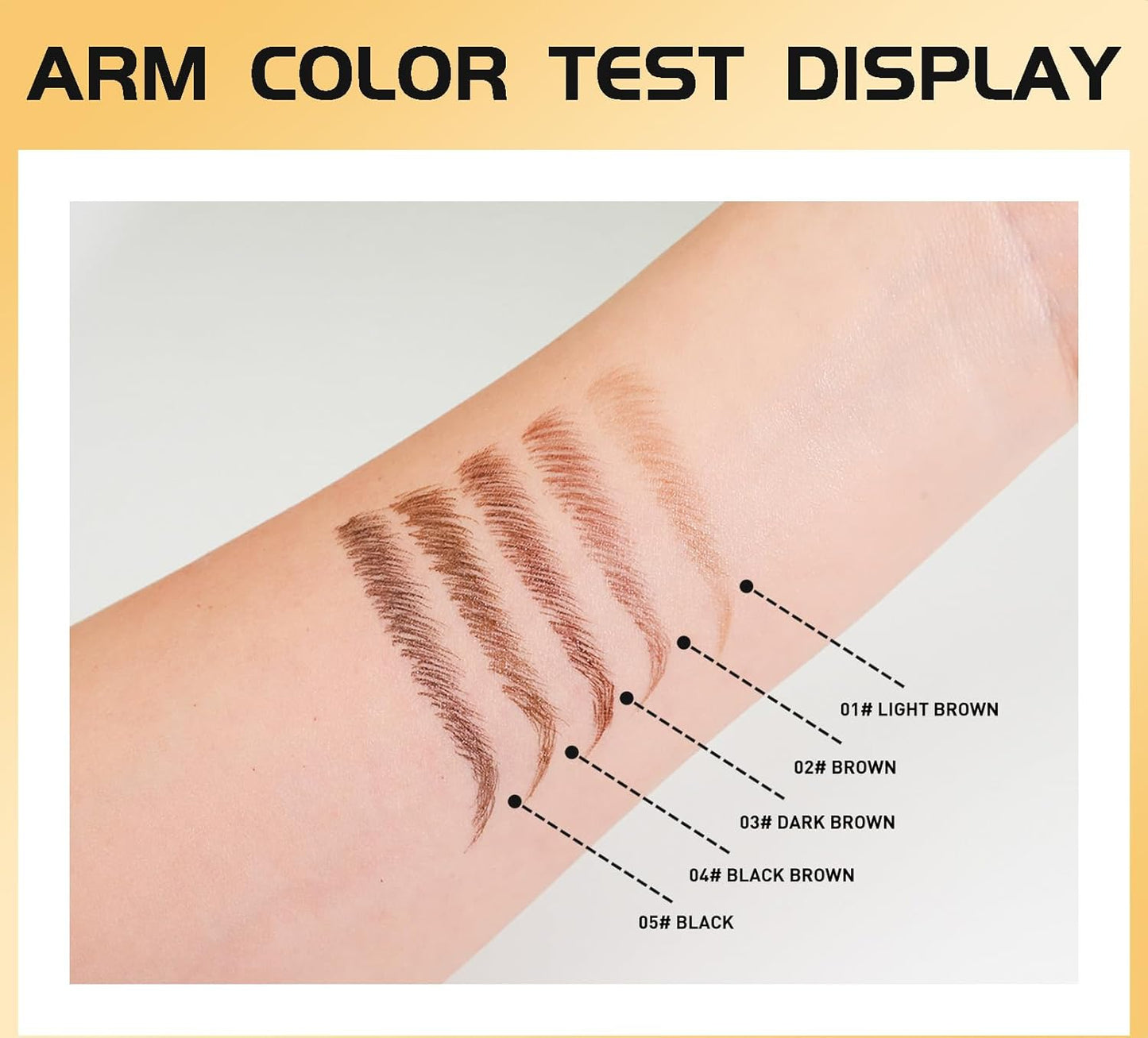 Eyebrow Pencils for Women - Microblading Eyebrow Pencil 2-In-1 Dual-Ended Eyebrow Pen with Precise 2-Fork-Tip & Brush-Tip Waterproof Eyebrow Pencil for Hair-Like Brows, Last All-Day, Light Brown