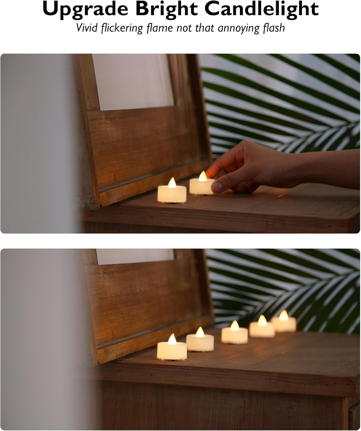 BEICHI Flameless Candles, 12Pack Battery Operated Candles, LED Tea Lights Candles Battery Operated, Flickering Fake Candles for Wedding Halloween Christmas Diwali- Warm White