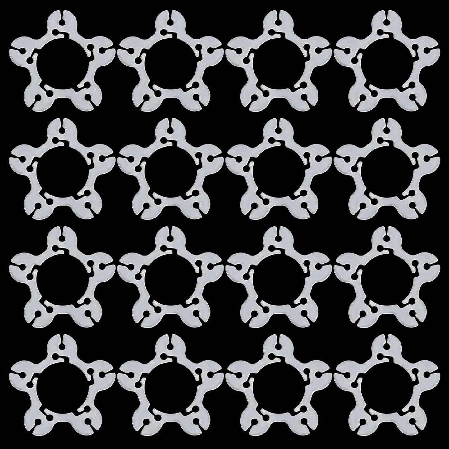 Xindojuz 50 PCS Balloon Clips for Balloon Arch, Plastic Balloon Arch Clips Balloons Connectors Clip Holders for Balloon Clip for Birthday Wedding Party Decorations (Star Shaped)