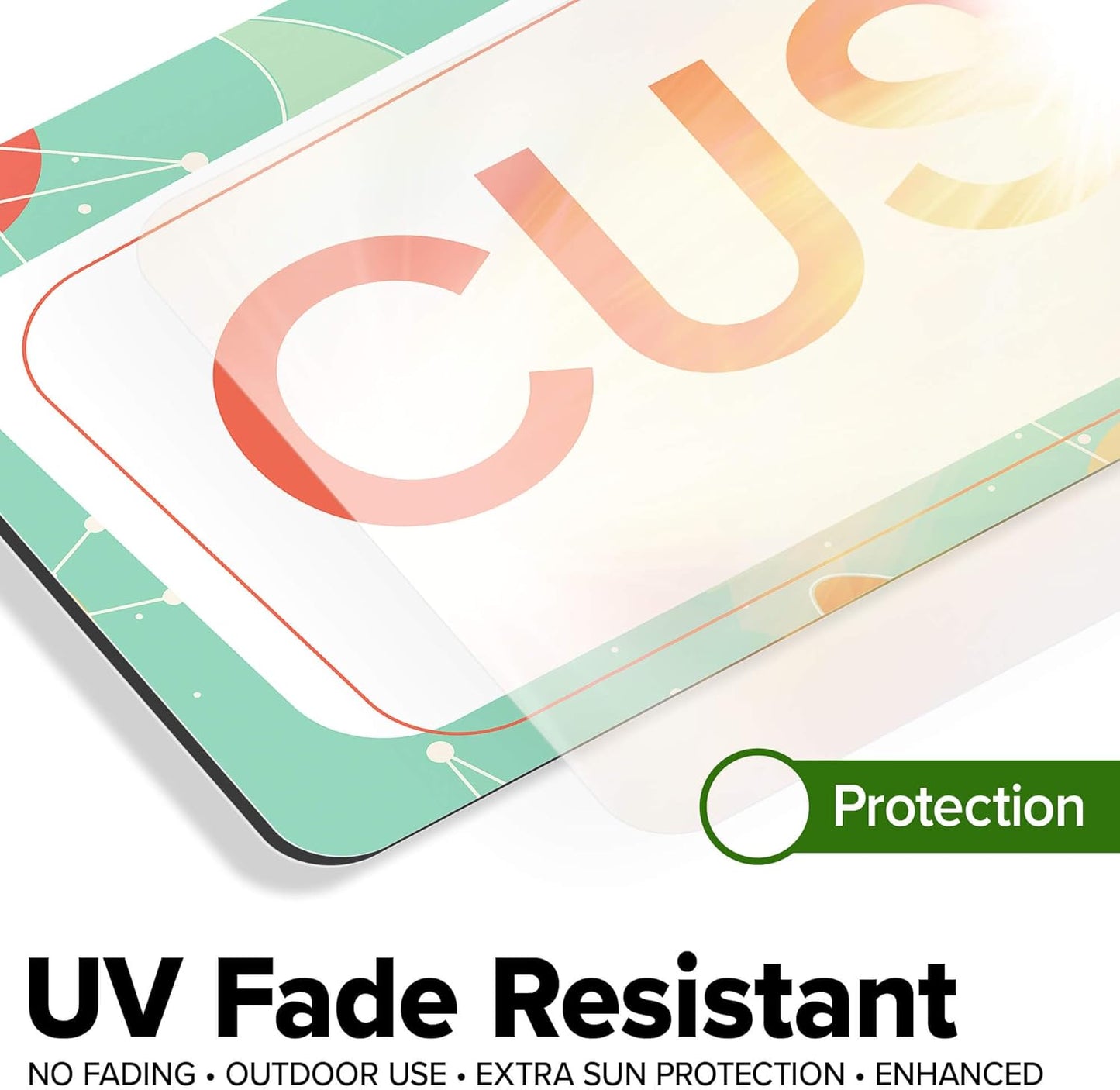 Custom Sign, Custom Street Sign, 11 Font Colors, 13 Font Styles, 4 Hole Options, 22 Sizes, 6x24 Inches, Rust Free DiBound, Fade Resistant, Made in USA by My Sign Center (Mid-Century Modern 2)