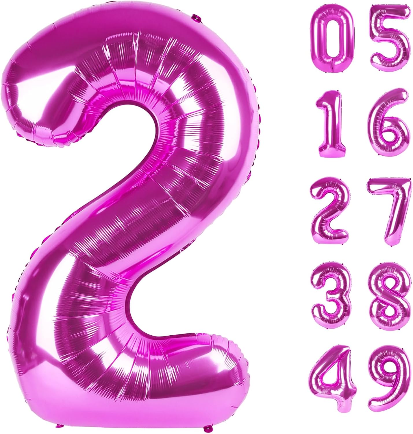 Rosy Purple number balloon 2026