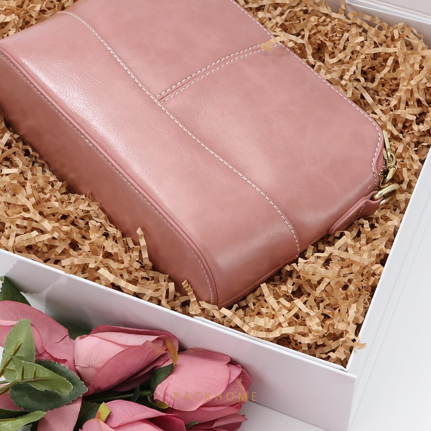 PACKHOME 6 Large Gift Boxes 13.5x10x3.5 Inches, Sturdy Shirt Boxes with Magnetic Lids for Multiple Occasions (Glossy White)