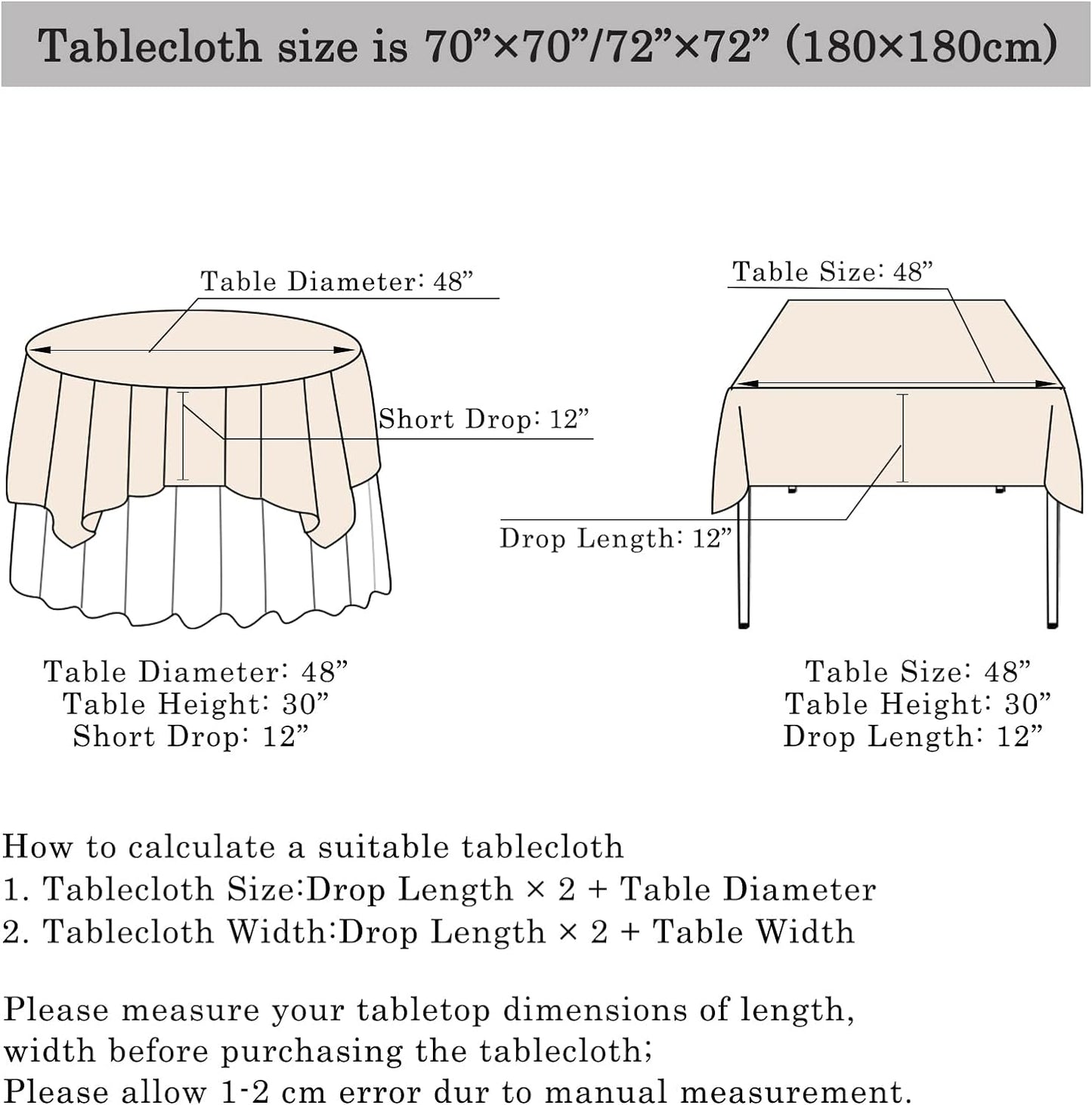 ShinyBeauty 2 Pack 72x72 Inch Silver Sequin Tablecloths - Elegant Square Glitter Tablecloth for Wedding, Birthday, and Party Decorations