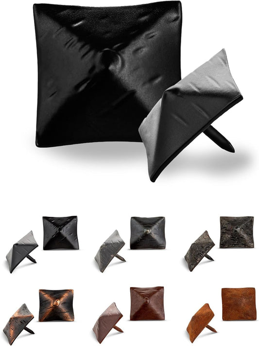 50 Pack 1.25" Square Head Iron Clavos Decorative Nails – Black – Handmade Rustic Square Fasteners for Farmhouse Shutters, Faux Wood Beams, Barn Doors, Shutters, and Gates – Ornamental Wood Accent