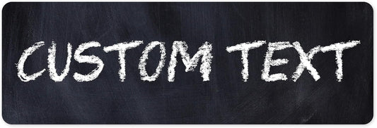 Custom Sign, Custom Street Sign, 11 Font Colors, 13 Font Styles, 4 Hole Options, 22 Sizes, 6x18 Inches, Rust Free DiBound, Fade Resistant, Made in USA by My Sign Center (Chalkboard Black)